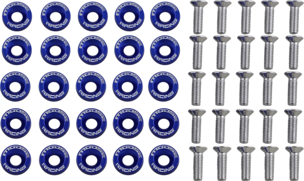 MOOSE RACING Fender Washer Kit Blue, 1, nordicamoto.ro