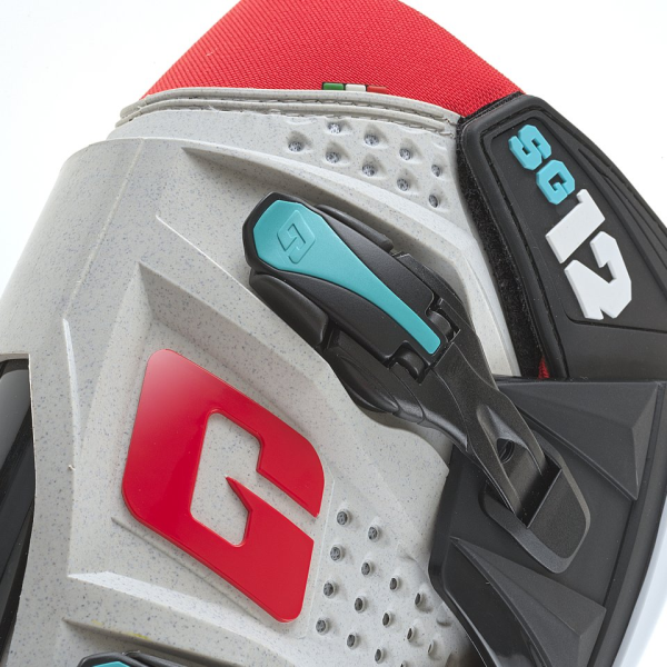Cizme Motocross/Enduro Gaerne SG12 Gravel Grey/Red/Blue/Black, 4, nordicamoto.ro