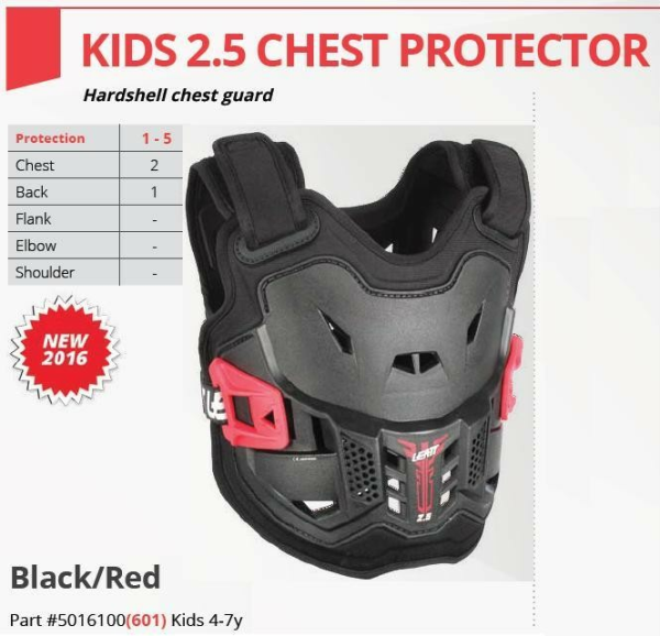 Armura Copii Leatt 2.5 Mini Black/Red-2