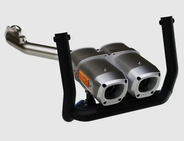 Apx Aluminium Slip-on Muffler Anodized Clear -3