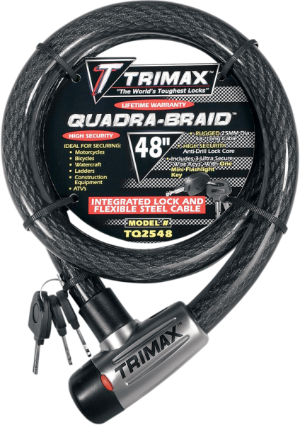 Multi-use Cable Lock Black, 1, nordicamoto.ro