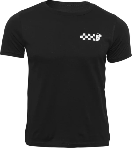 Youth Checkers T-shirt Black XS, 1, nordicamoto.ro