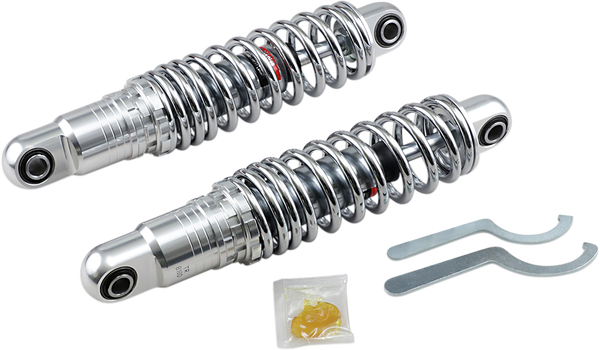 Premium Ride-height Adjustable Shocks Black, Chrome, 1, nordicamoto.ro