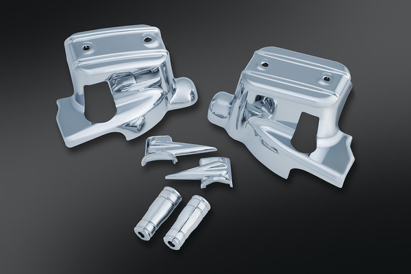 Handlebar Control Cover Kit Silver, 2, nordicamoto.ro