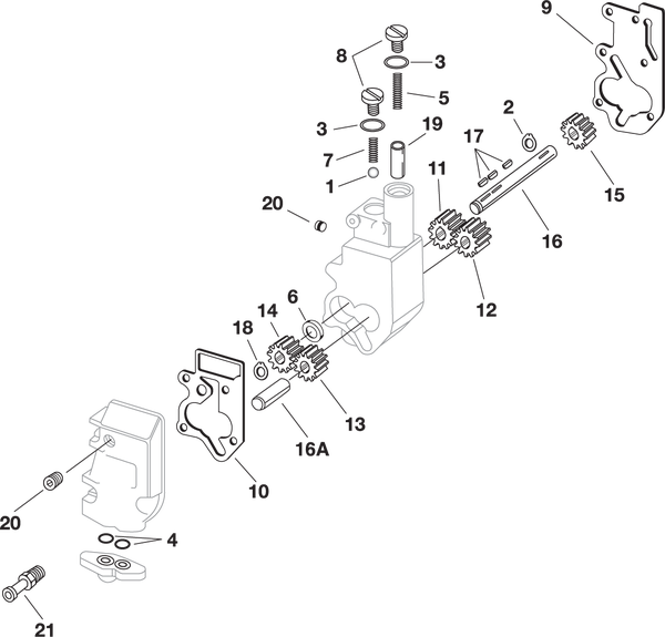 Oil Pump Component, 1, nordicamoto.ro