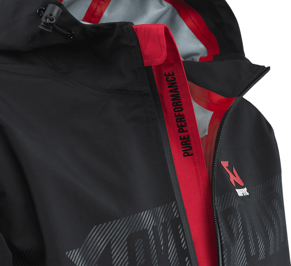 Women's Corpo Rain Jacket Red, Black -3
