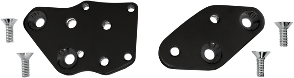 Kick-back Adapter Plates Black, Silver 3/4, 1, nordicamoto.ro