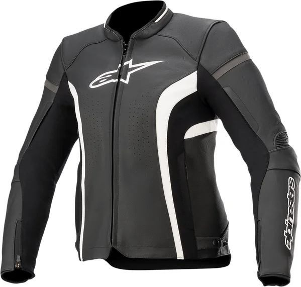 Womens Stella Kira V2 Leather Riding Jacket Black 12, 5, nordicamoto.ro