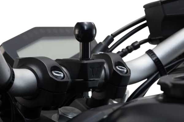 Set universal de prindere pentru GPS cu sistem de blocare T-lock pentru smartphone, negru, 1, nordicamoto.ro