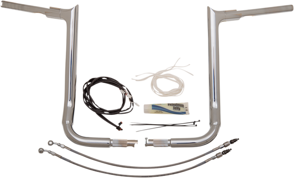 1-1/2(r) Ez Install Pointed Top Handlebar Kit Silver, 3, nordicamoto.ro