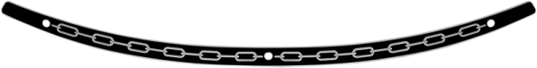 Stainless Steel Windshield Trim Black, 1, nordicamoto.ro
