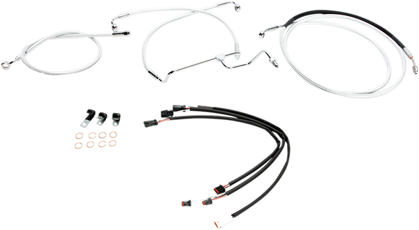 Sterling Chromite Ii® Designer Handlebar Installation Kit Silver, 2, nordicamoto.ro