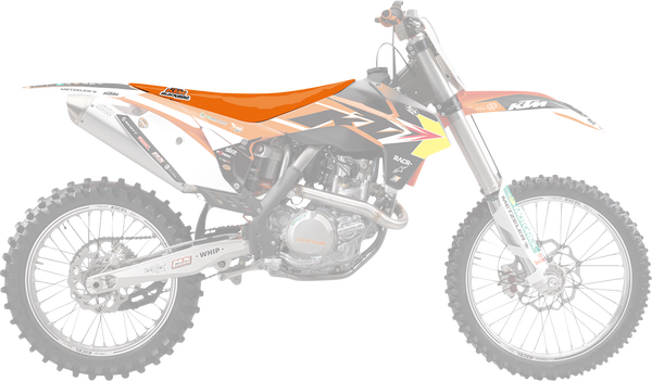 Replica Team Seat Cover Orange, 1, nordicamoto.ro