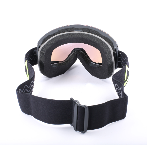 AMOQ Vision Snow Goggles Black-HiVis - Gold Mirror-0