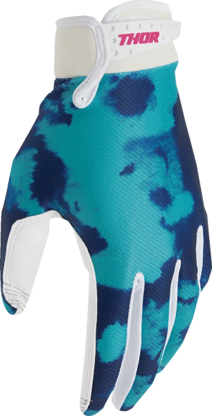Youth Launchmode Bleach Gloves Blue, Green, White -1