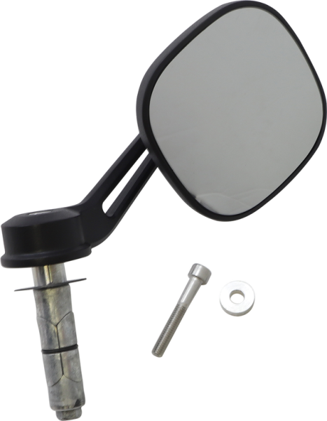 Dillinger Bar End Mirror Black, Satin, 1, nordicamoto.ro