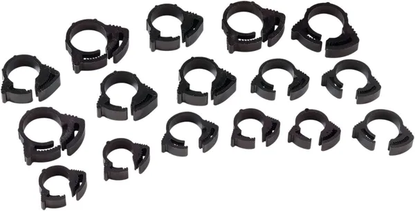 MOOSE RACING Nylon Ratchet Clamps Black 