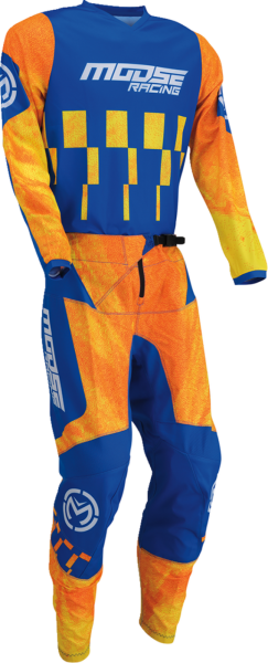 Tricou Moose Racing Qualifier Blue/Orange-4