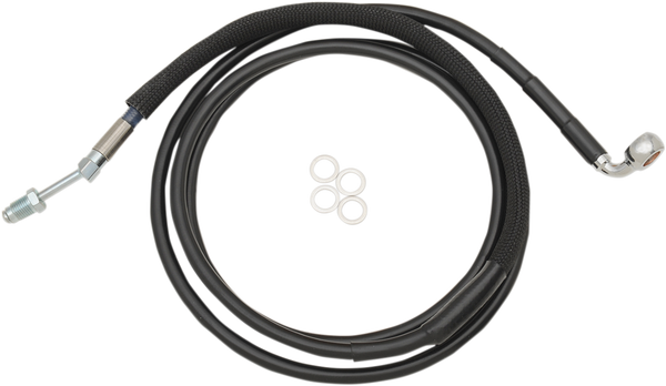 Stainless Steel Hydraulic Clutch Line Vinyl-coat Black Stock, 1, nordicamoto.ro
