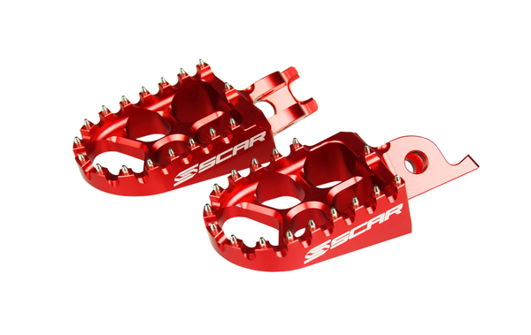 Evolution Racing Footpegs Red 