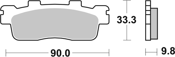 Ms Scooter Maxi Sintered Brake Pads, 2, nordicamoto.ro