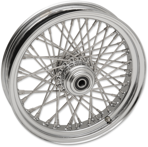 Wheel Assemblies Laced 50-spoke Front Chrome Silver, 1, nordicamoto.ro