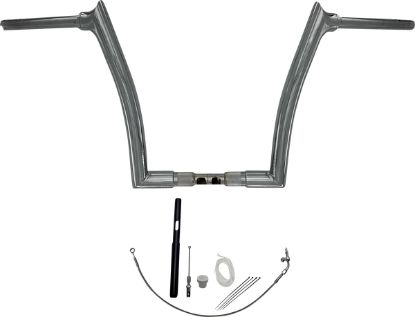 1-1/2(r) Ez Install Pointed Top Handlebar Kit Silver, 1, nordicamoto.ro
