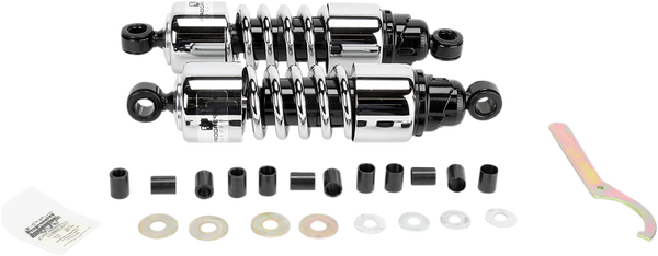 412 Series Cruiser Shocks Black, Chrome, 1, nordicamoto.ro