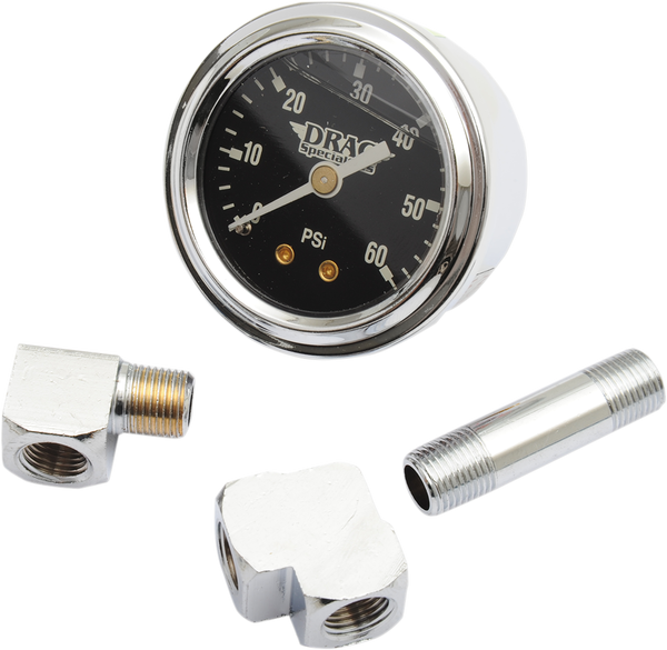 1-3/4(r) Deluxe Liquid-filled Oil Gauge Kit Black, 1, nordicamoto.ro