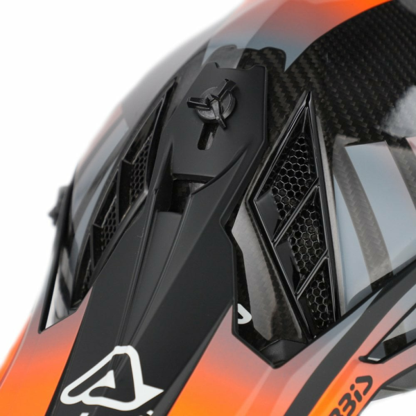 Casca Acerbis Steel Carbon 22.06 Black/Orange-1