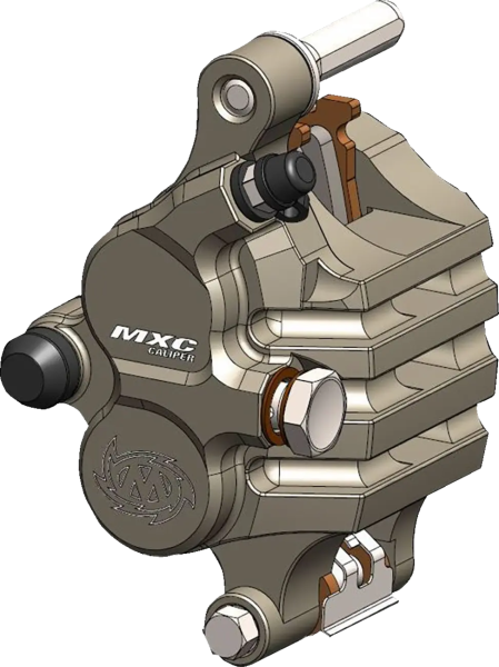 Brake Caliper Silver, Polished 