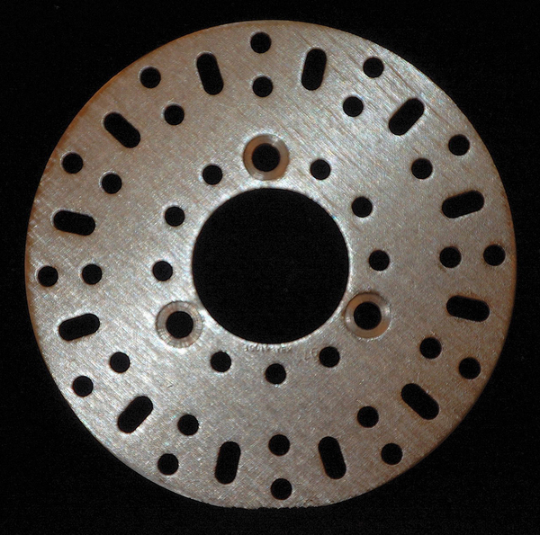 Round D-series Scooter Brake Rotor Silver, Stainless Steel, Zinc, 1, nordicamoto.ro