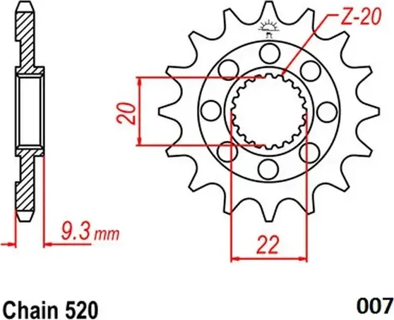 Steel Ultralight Front Sprocket Natural-1