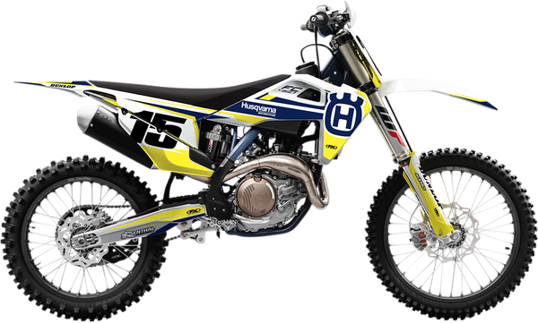Evo Graphics Kit Black, Blue, White, Yellow, 1, nordicamoto.ro