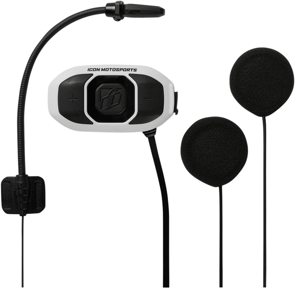 Rau Communicator Helmet Headset System Black, White 