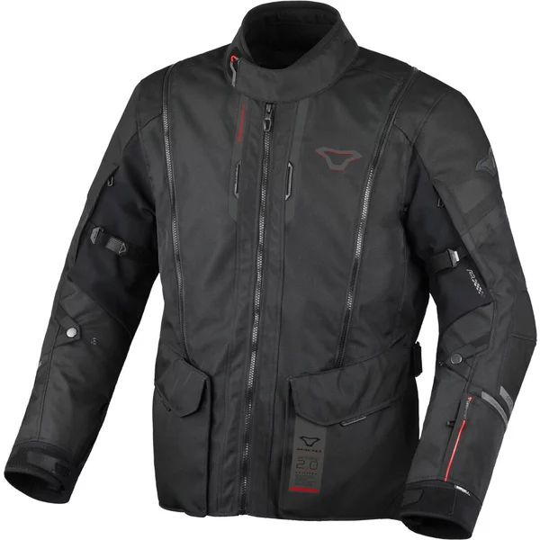 Geaca textil impermeabila touring/adventure MACNA AIR HYBRID 2.0 XXL Gri/Negru/Rosu, 9, nordicamoto.ro