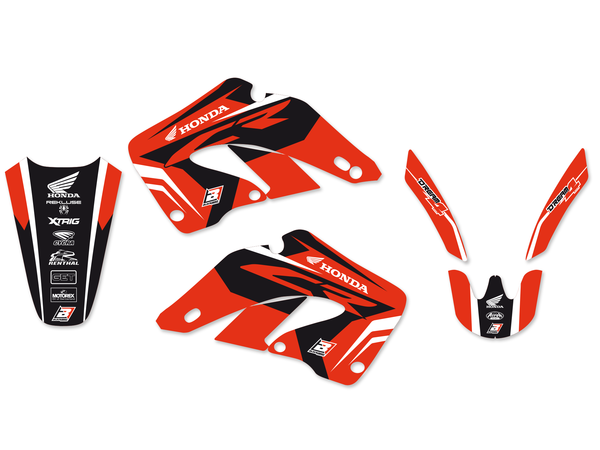 Graphics Kit With Seat Cover Black, Red, 3, nordicamoto.ro