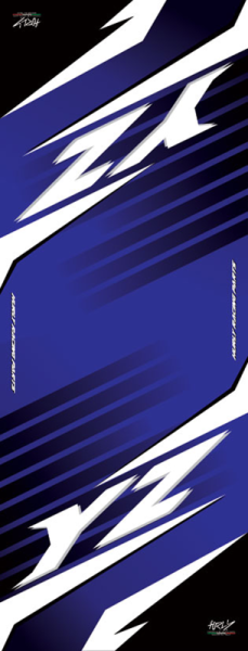 Workstation Floor Mat Black, Blue, White, 1, nordicamoto.ro