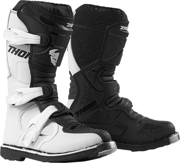 Cizme Copii Thor Blitz XP White/Black 36, 1, nordicamoto.ro