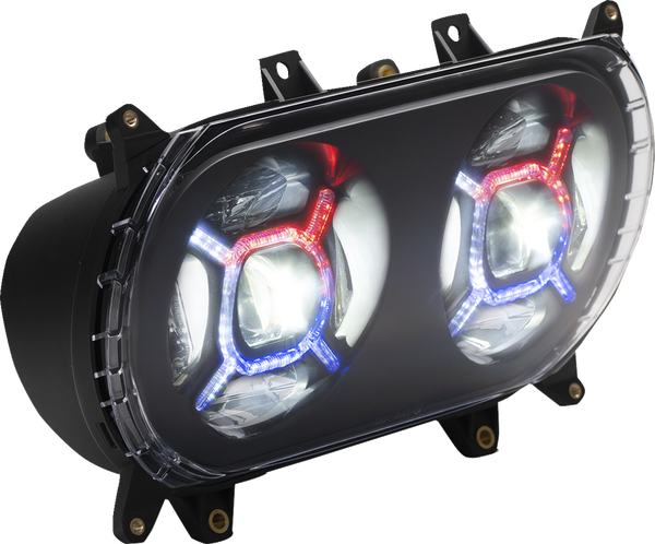 Proglow Double-x Led Headlight Black, 3, nordicamoto.ro