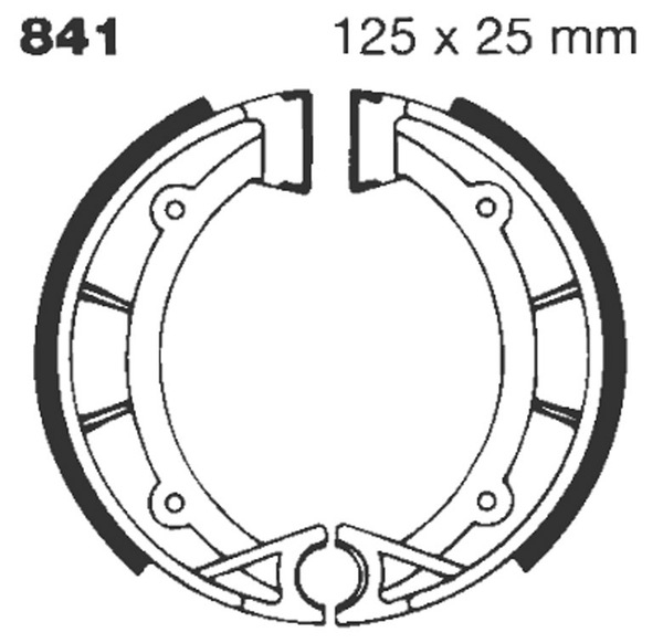 (r)g(r) Grooved Brake Shoe, 1, nordicamoto.ro