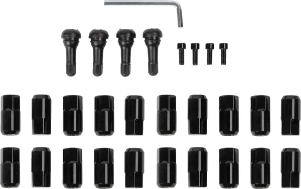 Replacement Atv-utv Wheel Lug Nuts With Valve Stems Black, 1, nordicamoto.ro