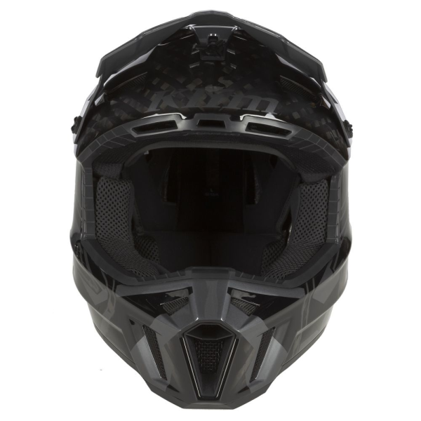 F3 Carbon Pro Helmet ECE Thrashed Electric Blue Lemonade - Metallic Silver-1