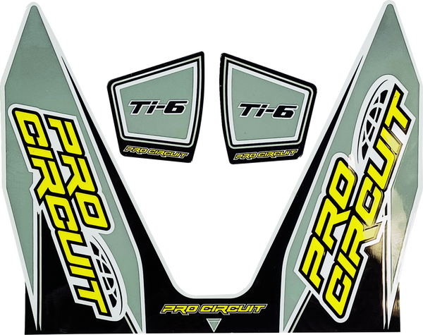 Ti-6 Exhaust Decals Gray 