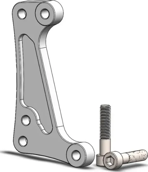 Suport adaptor pentru disc de frână de curse Supermoto, din aluminiu, 1, nordicamoto.ro