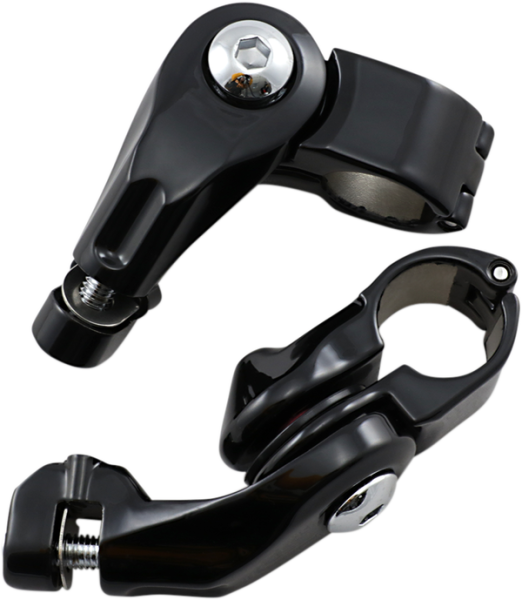 Tour-tech Adjustable Cruise Footpeg Mounts Black Short, 2, nordicamoto.ro