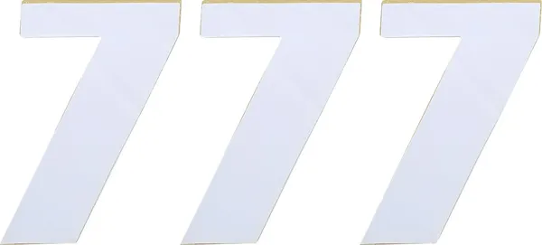 MOOSE RACING Vinyl Race Numbers White 