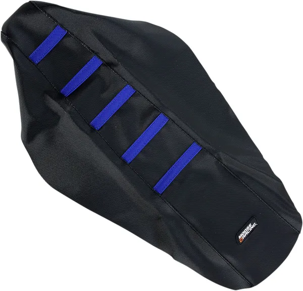 MOOSE RACING Seat Cover Ribbed Yam Blu Black 