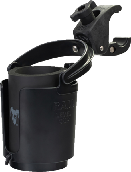 Ram Tough-claw Mount With Level Cup Drink Holder Black -2