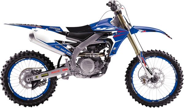 Graphics Kit With Seat Cover Black, Blue, White, 4, nordicamoto.ro